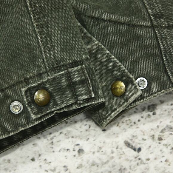 Vintage Carhartt J97 MOS Green Detroit Jacket Size Small - Picture 14 of 16